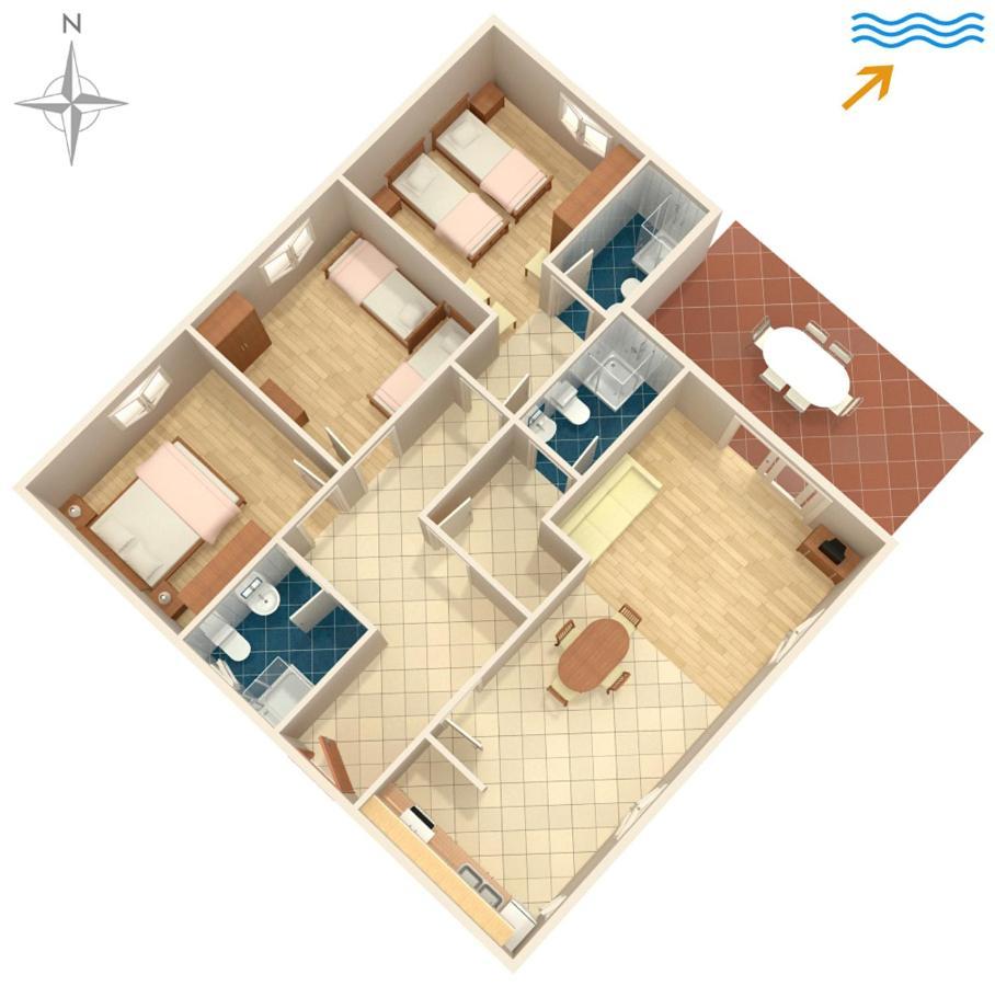 Apartments By The Sea Korcula - 4407 ルンバルダ エクステリア 写真